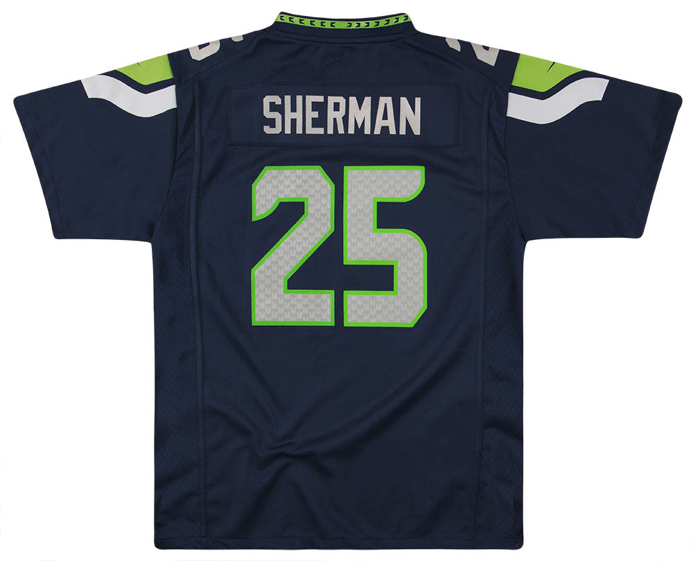 NFL Team Apparel Seattle Seahawks Jersey Youth Large Richard Sherman #25