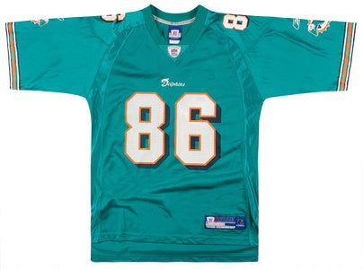 2005-06 MIAMI DOLPHINS BOOKER #86 REEBOK ON FIELD JERSEY (HOME) L
