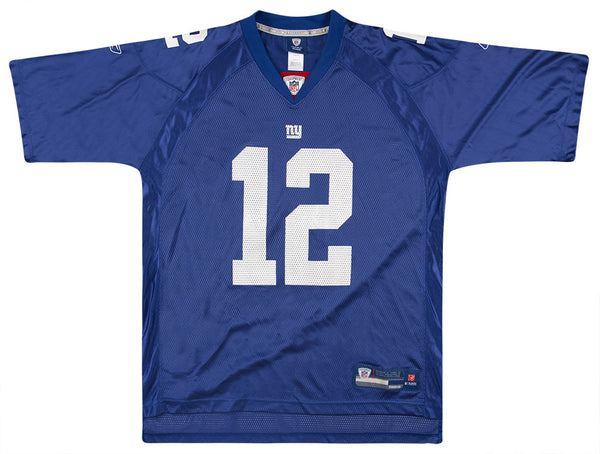 2008 NEW YORK GIANTS SMITH #12 REEBOK ON FIELD JERSEY (HOME) XL - Classic  American Sports