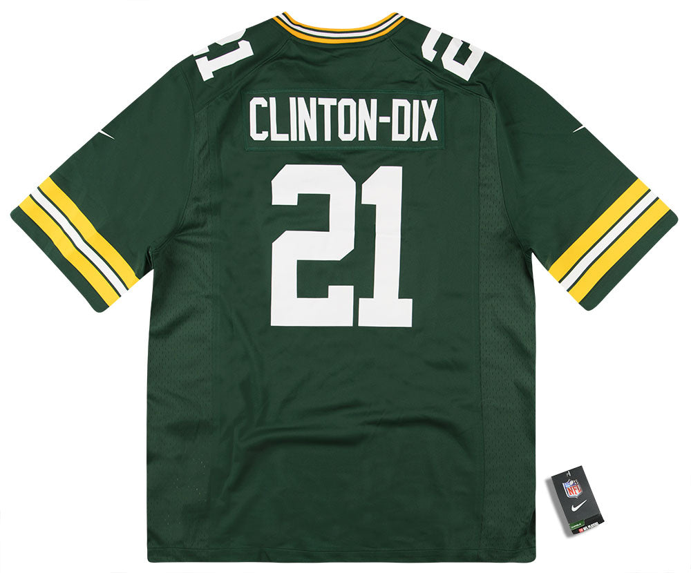 2018 GREEN BAY PACKERS CLINTON-DIX #21 NIKE GAME JERSEY (HOME) XL - W/TAGS