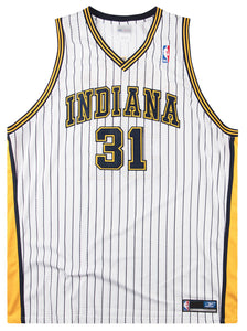 2001-05 AUTHENTIC INDIANA PACERS R. MILLER #31 REEBOK JERSEY (HOME) 4XL