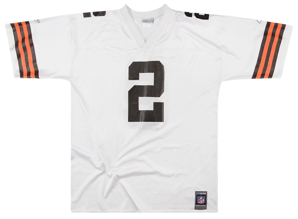 2001 CLEVELAND BROWNS COUCH #2 REEBOK JERSEY (AWAY) XL - Classic American  Sports