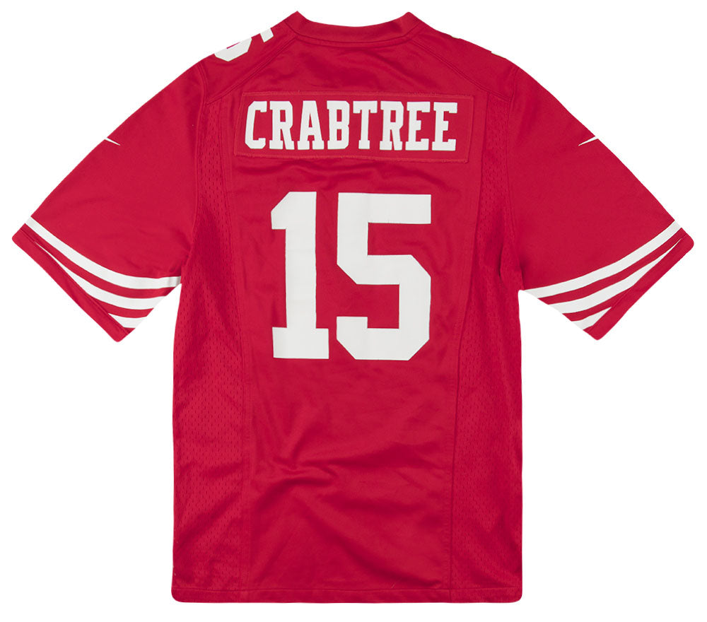 2012-14 SAN FRANCISCO 49ERS CRABTREE #15 NIKE GAME JERSEY (HOME) M