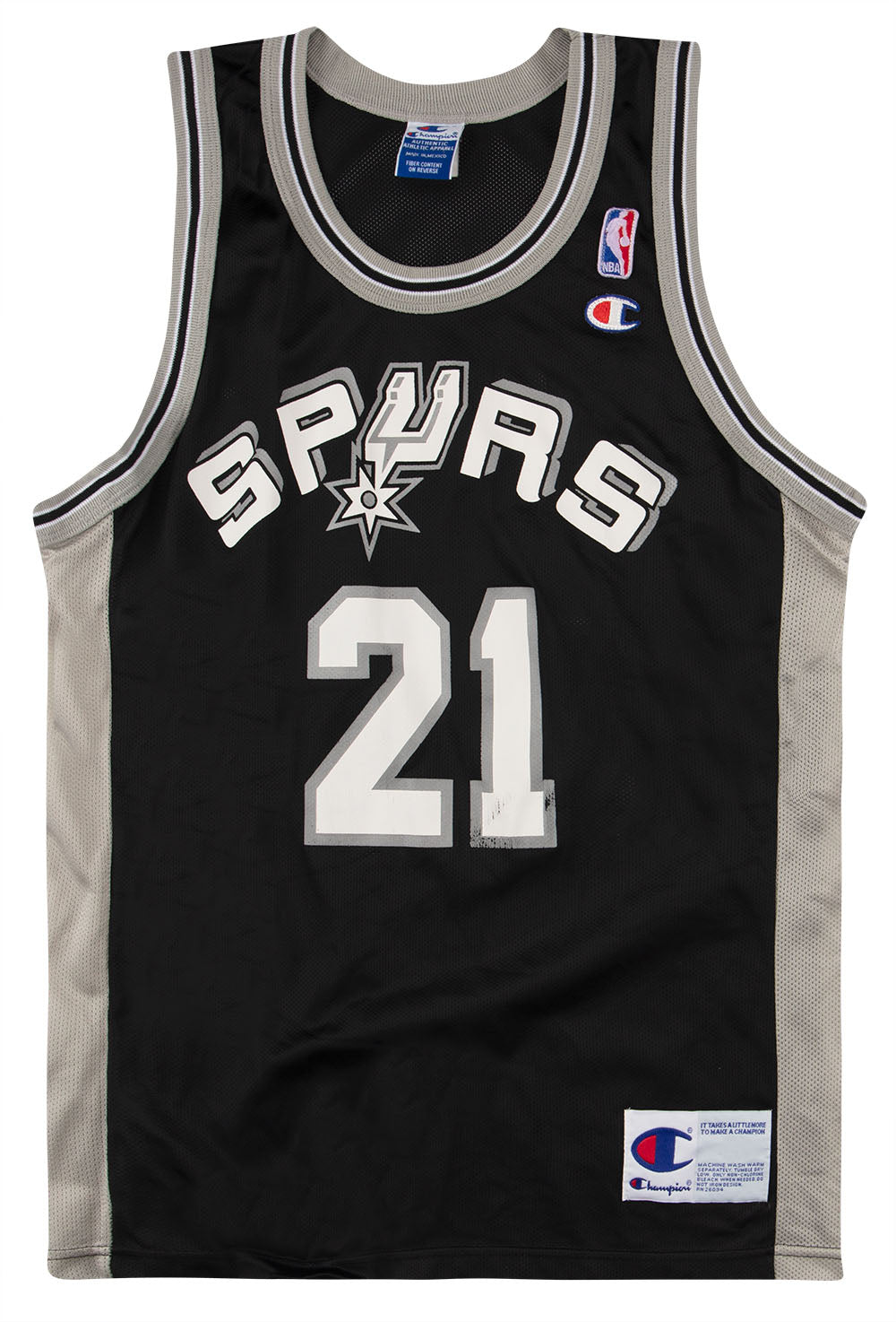 Champion San Antonio Spurs Tim Duncan Jersey Mens Size 