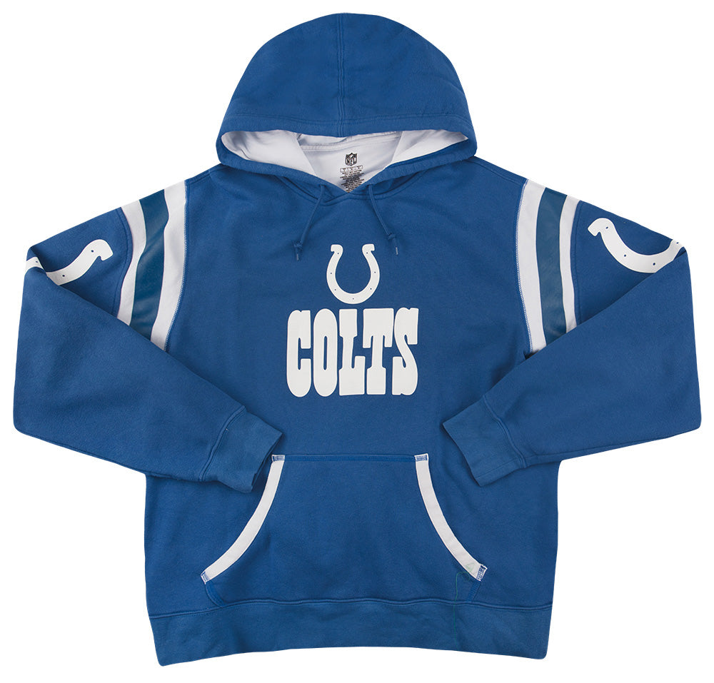 2011 INDIANAPOLIS COLTS NFL HOODED SWEAT TOP L