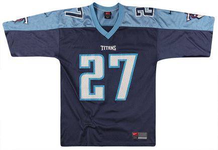 1999-00 TENNESSEE TITANS GEORGE #27 NIKE JERSEY (HOME) M