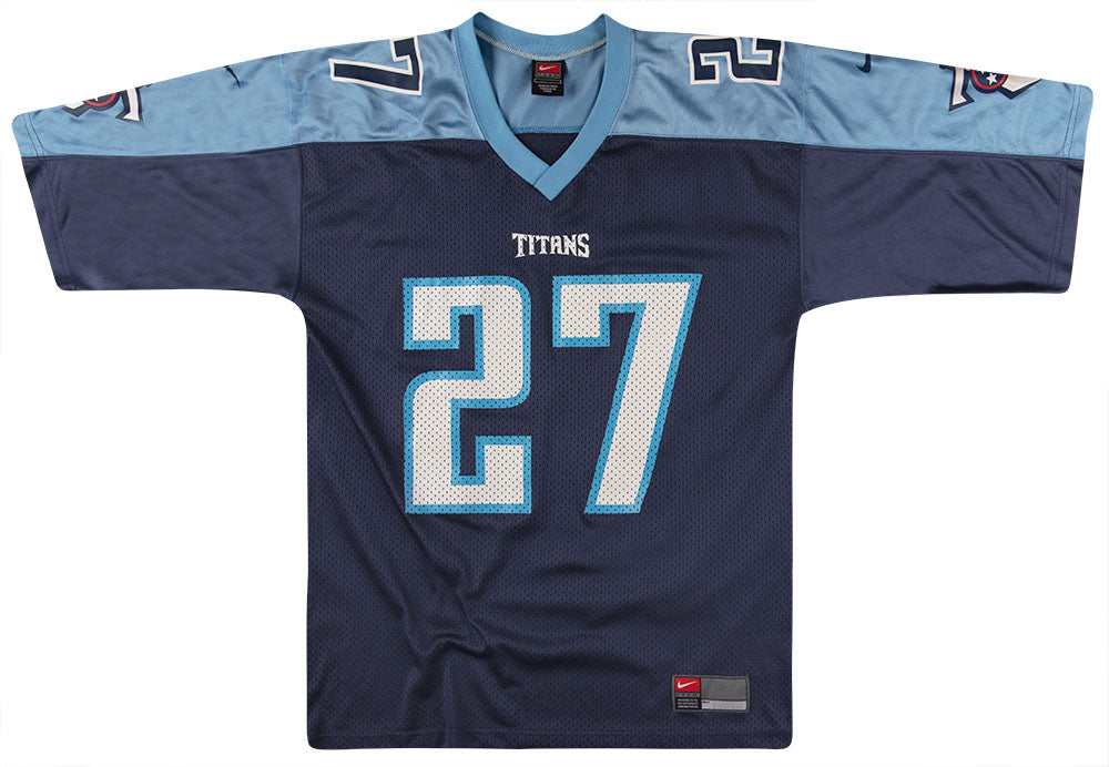 1999-00 TENNESSEE TITANS GEORGE #27 NIKE JERSEY (HOME) XL