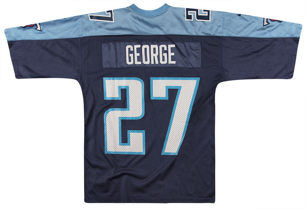 1999-00 TENNESSEE TITANS GEORGE #27 NIKE JERSEY (HOME) XL