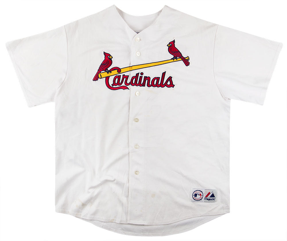 Youth Albert Pujols Majestic White Home Cool Base Player Jersey