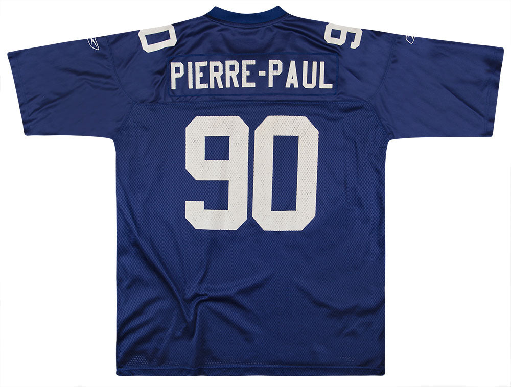 2010-11 NEW YORK GIANTS PIERRE-PAUL #90 REEBOK ON FIELD JERSEY (HOME) XXL