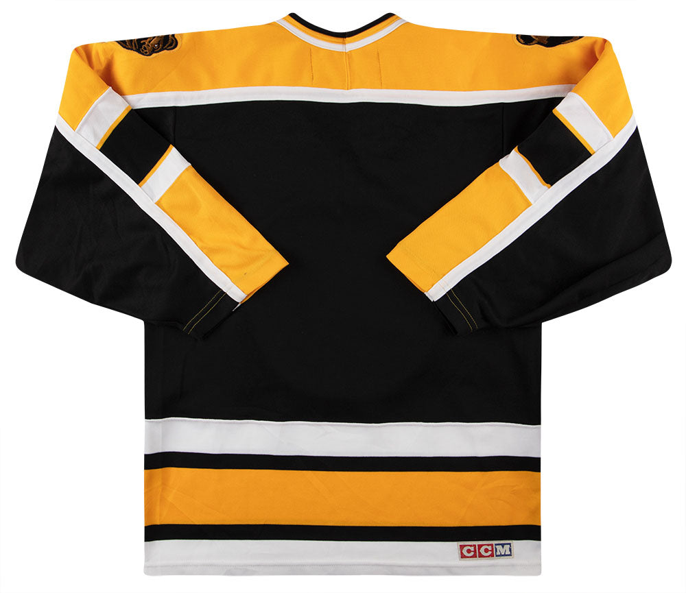 Vintage 1990's CCM BOSTON BRUINS (MED) Hockey Jersey w Stitched EMBLEM White