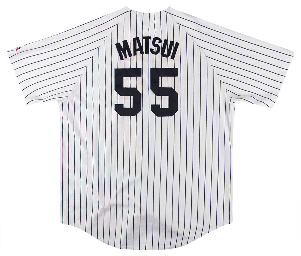 2003-04 NEW YORK YANKEES MATSUI #55 RUSSELL ATHLETIC JERSEY (HOME