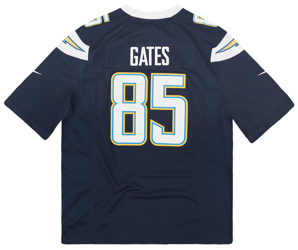 2012 SAN DIEGO CHARGERS GATES #85 NIKE GAME JERSEY (HOME) XL
