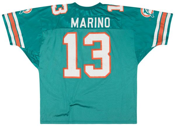 VINTAGE CHAMPION MIAMI DOLPHINS DAN MARINO #13 TEAL FOOTBALL JERSEY XL MENS