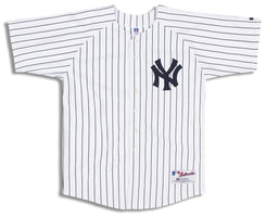 2002-04 NEW YORK YANKEES JETER #2 AUTHENTIC RUSSELL ATHLETIC JERSEY (HOME) Y