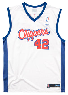 Reebok NBA Men's Los Angeles Clippers Retro Blank Jersey, Blue