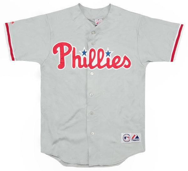 Majestic, Tops, Chase Utley 26 Philadelphia Phillies Classic Ivory Jersey  Sewn Youth L Womens M