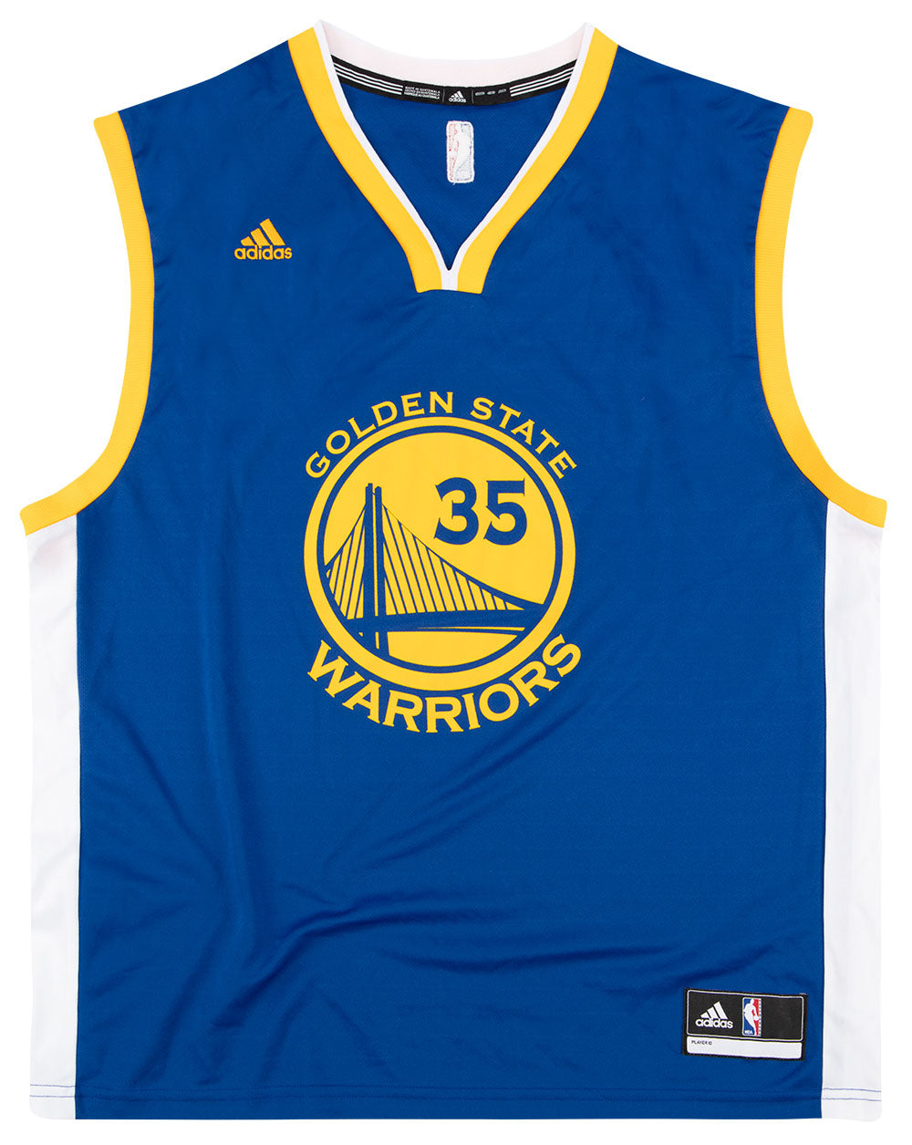 2016-17 GOLDEN STATE WARRIORS DURANT #35 ADIDAS JERSEY (AWAY) XL - Classic  American Sports