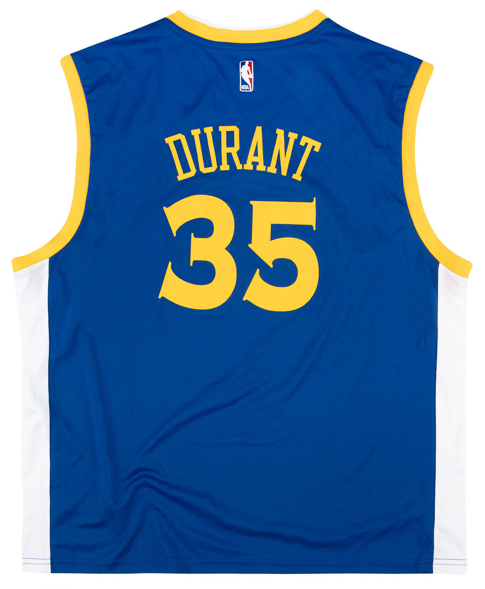 Adidas NBA Golden State Warriors Away Icon Swingman Jersey Durant YOUTH  Size XL
