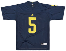 2014-16 MICHIGAN WOLVERINES PEPPERS #5 ADIDAS JERSEY (HOME) L