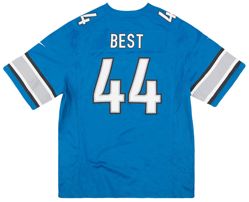 2012 DETROIT LIONS BEST #44 NIKE GAME JERSEY (HOME) XL - Classic