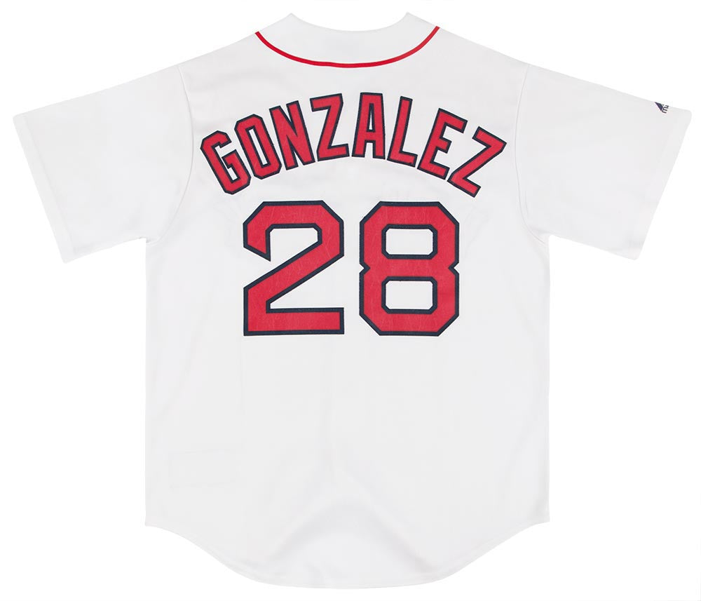 2011-12 BOSTON RED SOX GONZALEZ #28 MAJESTIC JERSEY (HOME) Y - Classic  American Sports