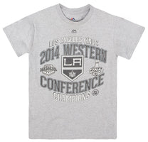 2014 LA KINGS WESTERN CONFERENCE CHAMPIONS MAJESTIC TEE S