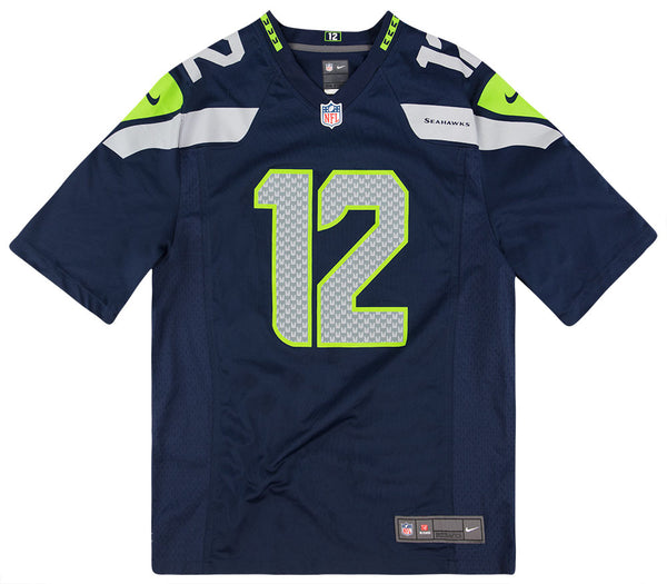 2017-2018 SEATTLE SEAHAWKS FAN #12 NIKE GAME JERSEY (HOME) XL - W