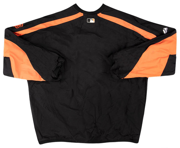 2011 SAN FRANCISCO GIANTS MAJESTIC COOL BASE 1/4 ZIP S/S SHELL JACKET -  Classic American Sports