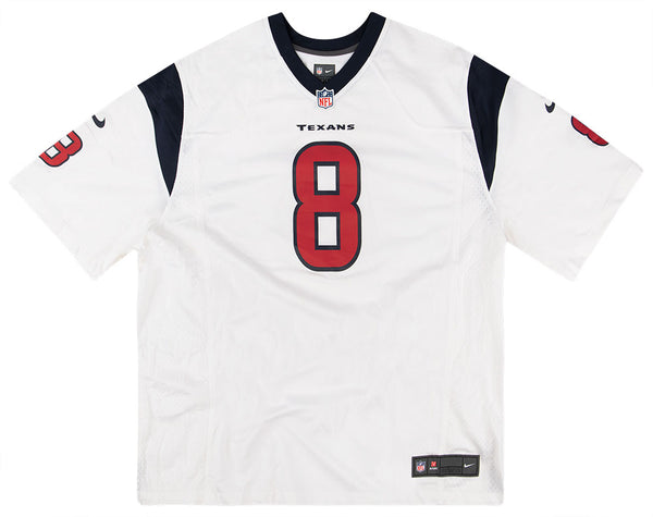 2007 HOUSTON TEXANS SCHAUB #8 REEBOK ON FIELD JERSEY (AWAY) Y