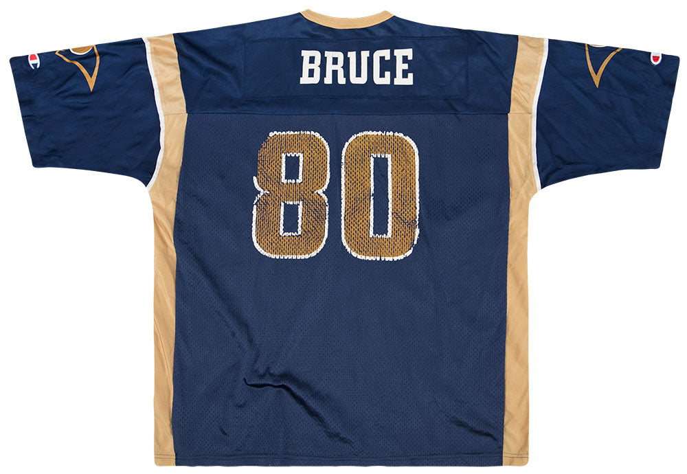 2000 ST. LOUIS RAMS BRUCE #80 CHAMPION JERSEY (HOME) XL