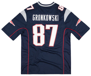 2018 NEW ENGLAND PATRIOTS GRONKOWSKI #87 NIKE GAME JERSEY (HOME) M - *AS NEW*