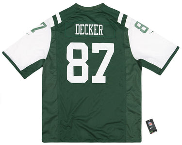 2016 NEW YORK JETS DECKER #87 NIKE GAME JERSEY (HOME) XL - W/TAGS