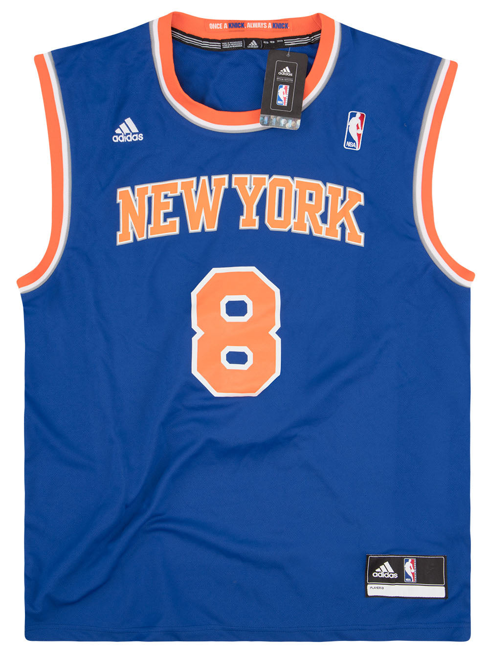 2012-14 NEW YORK KNICKS SMITH #8 ADIDAS JERSEY (AWAY) M - W/TAGS