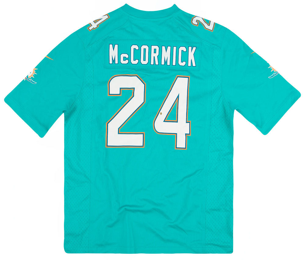 2017 MIAMI DOLPHINS McCORMICK #24 NIKE GAME JERSEY (HOME) M - *AS NEW* -  Classic American Sports