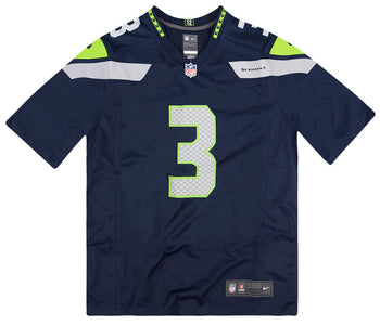 2018-19 SEATTLE SEAHAWKS WILSON #3 NIKE GAME JERSEY (HOME) L - *AS NEW -  Classic American Sports
