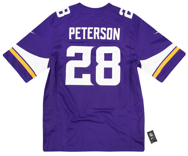 2013-16 MINNESOTA VIKINGS PETERSON #28 NIKE GAME JERSEY (HOME) Y - Classic  American Sports