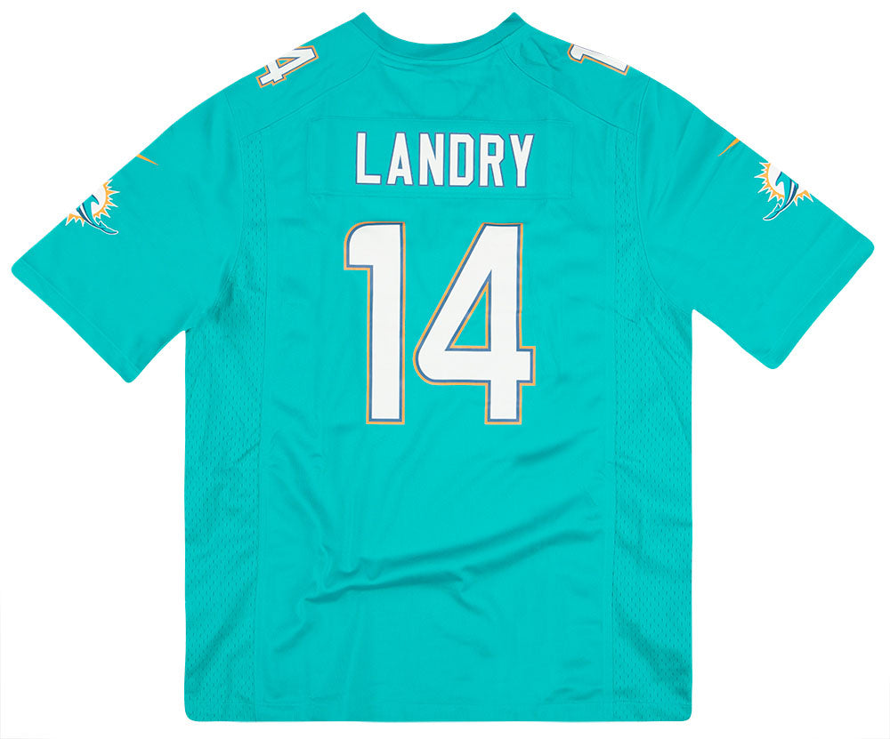 2014-17 MIAMI DOLPHINS LANDRY #14 NIKE GAME JERSEY (HOME) L - *AS NEW*