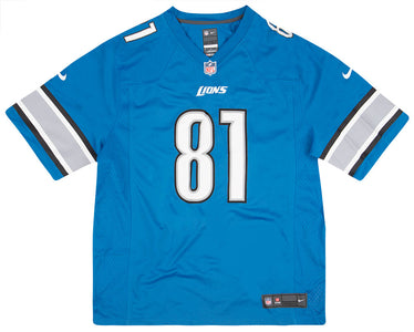 2015 DETROIT LIONS JOHNSON #81 NIKE GAME JERSEY (HOME) XL - *AS NEW*