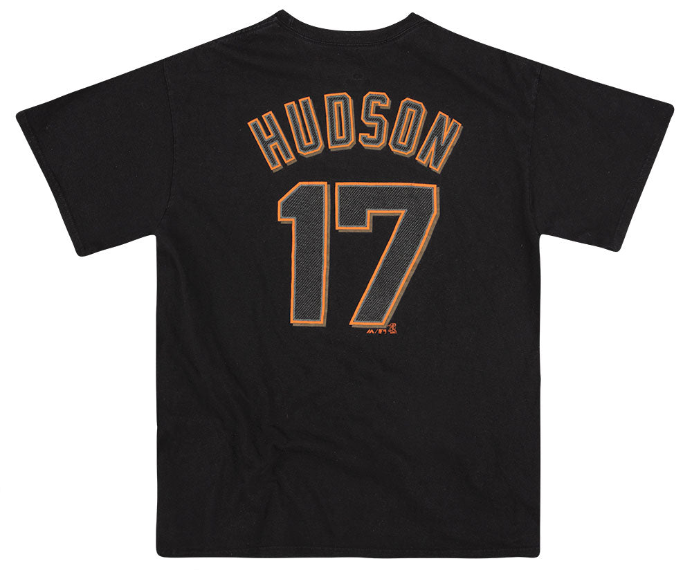 2014-15 SAN FRANCISCO GIANTS HUDSON #17 MAJESTIC TEE L