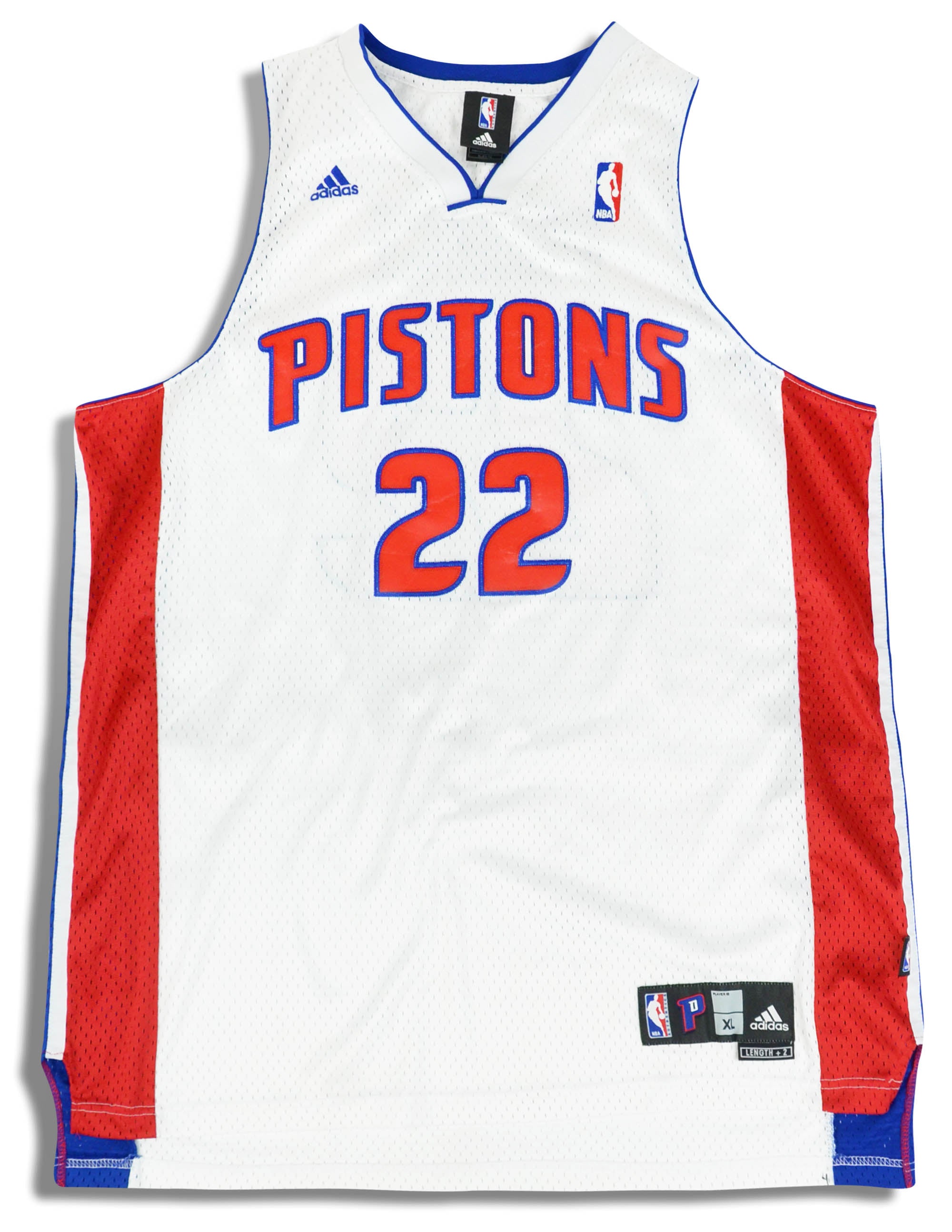 1996-00 Detroit Pistons Hill #33 Champion Home Jersey (Very