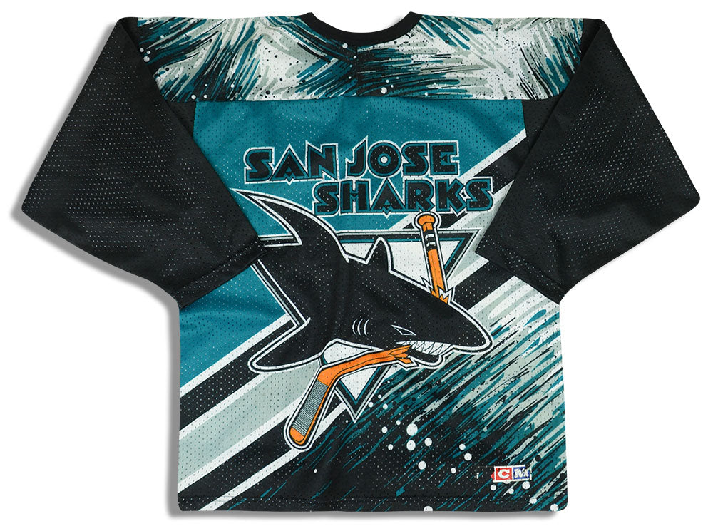San Jose Sharks Vintage Nike Replica Hockey Jersey M 