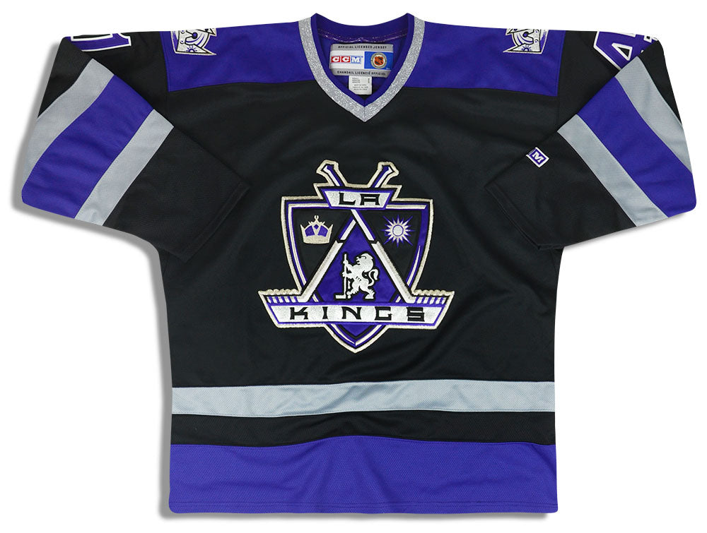 CCM SILVA #75 Los Angeles Kings Hockey Jersey Coat Of Arms LA