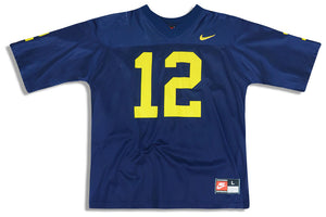 1990-93 MICHIGAN WOLVERINES POWERS #12 NIKE JERSEY (HOME) L
