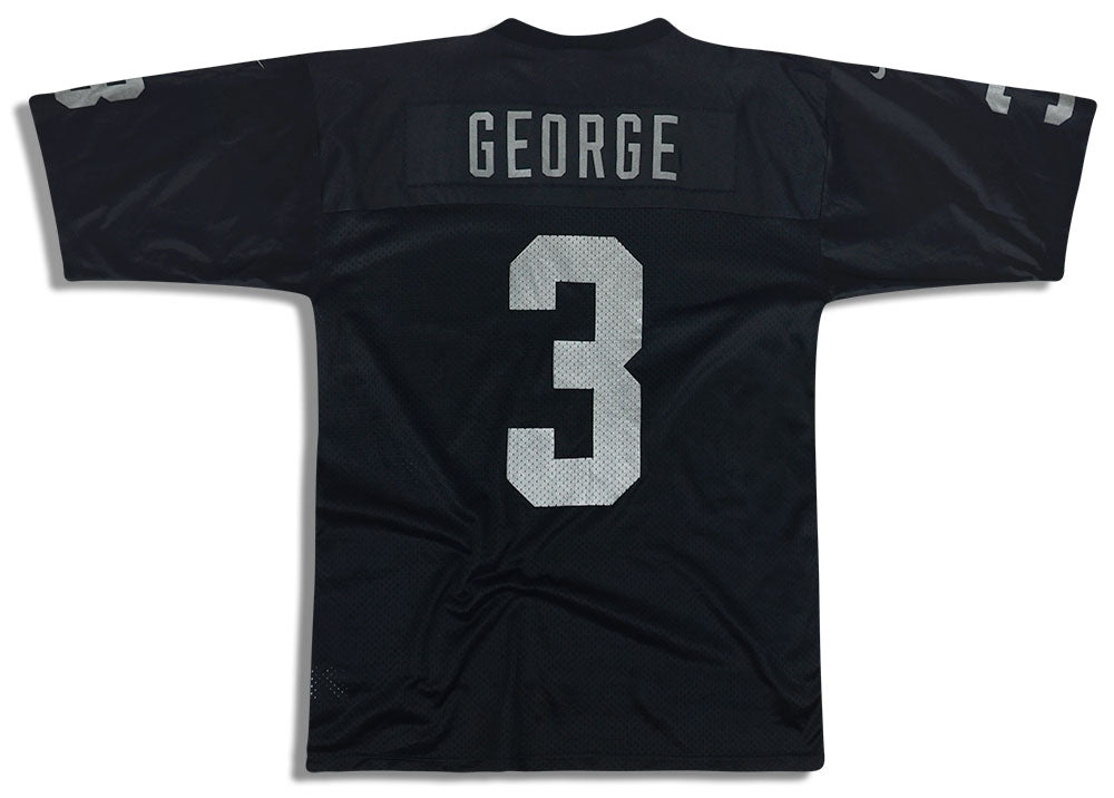 1997-98 OAKLAND RAIDERS GEORGE #3 NIKE JERSEY (HOME) L - Classic
