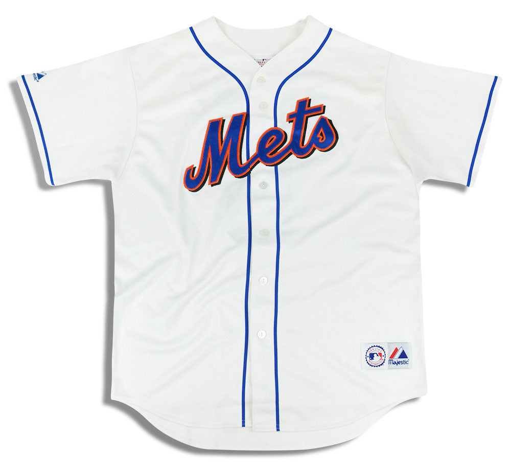 Vintage David Wright New York Mets Majestic Baseball Jersey White