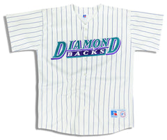 1998 Arizona Diamondbacks AUTHENTIC JERSEY inaugural Russell pinstripe 90s  Sz 40