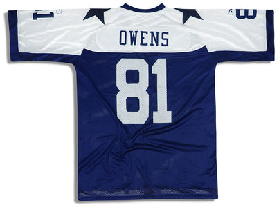 2006 DALLAS COWBOYS OWENS #81 REEBOK THROWBACK JERSEY L