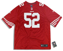 2012-14 SAN FRANCISCO 49ERS WILLIS #52 NIKE GAME JERSEY (HOME) 3XL - W/TAGS
