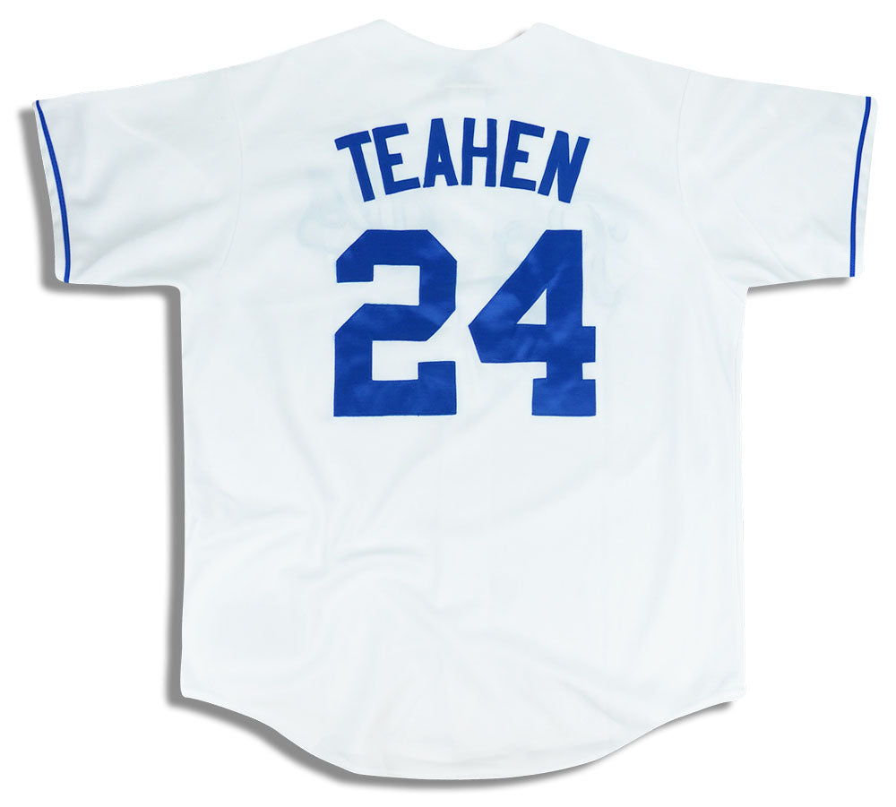 2006-08 KANSAS CITY ROYALS TEAHEN #24 MAJESTIC JERSEY (HOME) L - Classic  American Sports